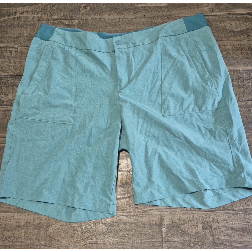 Burnside Shorts Women XXXL 22 Heather Aqua Style BT9854-WM Beach Summer Vacation